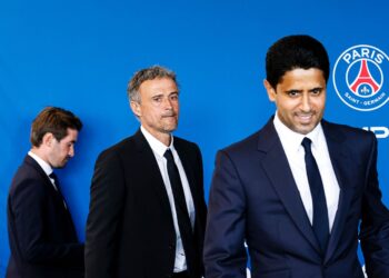PSG - Al Khelaifi and Luis Enrique