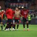 AC Milan players looking dejected