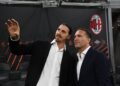 Zlatan Ibrahimovic with Gerry Cardinale (AC Milan via Getty Images)