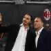 Zlatan Ibrahimovic with Gerry Cardinale (AC Milan via Getty Images) جيري كاردينالي إبراهيموفيتش ميلان