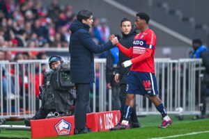 Jonathan David and Paulo Fonseca of Lille (Getty Images)