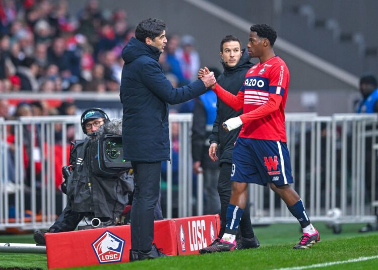Jonathan David and Paulo Fonseca of Lille (Getty Images)