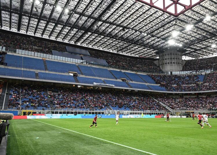 Curva Sud Milano in protest at San Siro