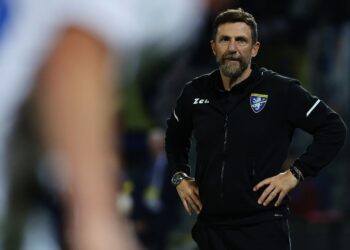 Frosinone's coach Eusebio Di Francesco