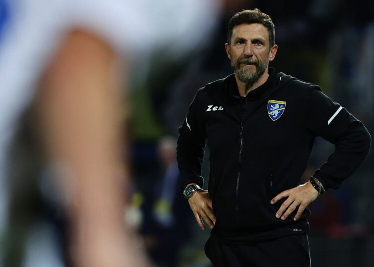 Frosinone's coach Eusebio Di Francesco