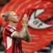 Simon Kjaer greets the AC Milan fans during his match for the club (Getty Images)