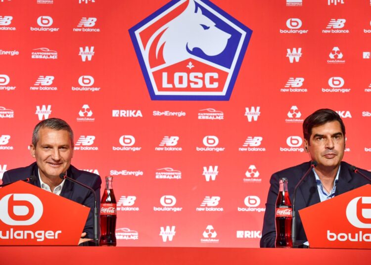Paulo Fonseca and Olivier Létang of Lille (Getty Images)
