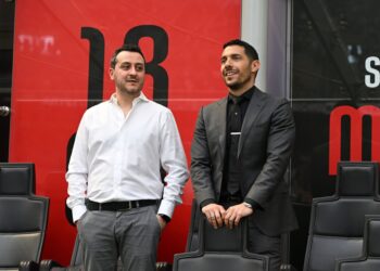 Geoffrey Moncada and Antonio D'Ottavio (AC Milan via Getty Images)