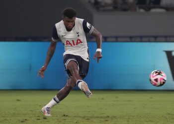 Emerson Royal of Tottenham during a friendly match on July 27, 2024 (Getty Images)