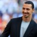 Zlatan Ibrahimovic former AC Milan player reacts prior to a Pre-Season Friendly match between AC Milan and Real Madrid at Soldier Field on July 31, 2024 in Chicago, Illinois. (Photo by Justin Casterline/Getty Images)