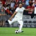 Yacine Adli takes a penalty kick and scores in a penalty shootout during a Pre-Season Friendly match between FC Barcelona and AC Milan at M&T Bank Stadium on August 06, 2024 in Baltimore, Maryland. (Photo by Scott Taetsch/Getty Images)