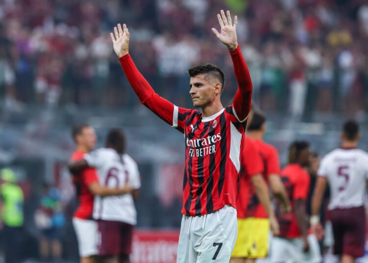 Alvaro Morata of AC Milan (Getty Images)
