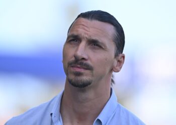 Zlatan Ibrahimovic, Senior Advisor to AC Milan looks on prior to the Serie A match between Parma and AC Milan at Stadio Ennio Tardini on August 24, 2024 in Parma, Italy. (Photo by Alessandro Sabattini/Getty Images)