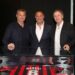 Gerry Cardinale (C) new owner of AC Milan poses with Daniele Massaro (L) and Franco Baresi (R during his visit at Casa Milan on June 01, 2022 in Milan, Italy. (Photo by AC Milan/AC Milan via Getty Images)