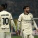Rafael Leao and Theo Hernandez during the Serie A TIM match between AC Monza and AC Milan - Serie A TIM at U-Power Stadium on February 18, 2024 in Monza, Italy. (Photo by Pier Marco Tacca/Getty Images)