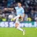 Alessio Romagnoli controls the ball during the Serie A Enilive match between SS Lazio and AC Milan at Stadio Olimpico on Aug 31, 2024 in Rome, Italy. (Photo by Giuseppe Maffia/NurPhoto via Getty Images)