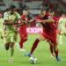BELGRADE, SERBIA - SEPTEMBER 5: (L-R) Lamine Yamal of Spain , Strahinja Pavlovic of Serbia during the UEFA Nations league match between Serbia v Spain at the Stadium Rajko Mitic on September 5, 2024 in Belgrade Serbia (Photo by Damjan Zibert/Soccrates/Getty Images)