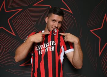 Luka Jovic of AC Milan (UEFA via Getty Images)