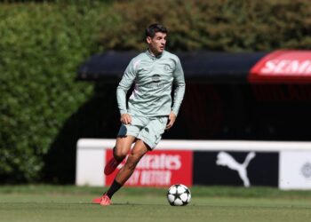 Alvaro Morata (AC Milan via Getty Images) موراتا ميلان