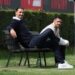 Zlatan Ibrahimovic and Geoffrey Moncada (AC Milan via Getty Images)