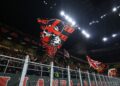 AC Milan fans during match at San Siro against Liverpool on September 17, 2024