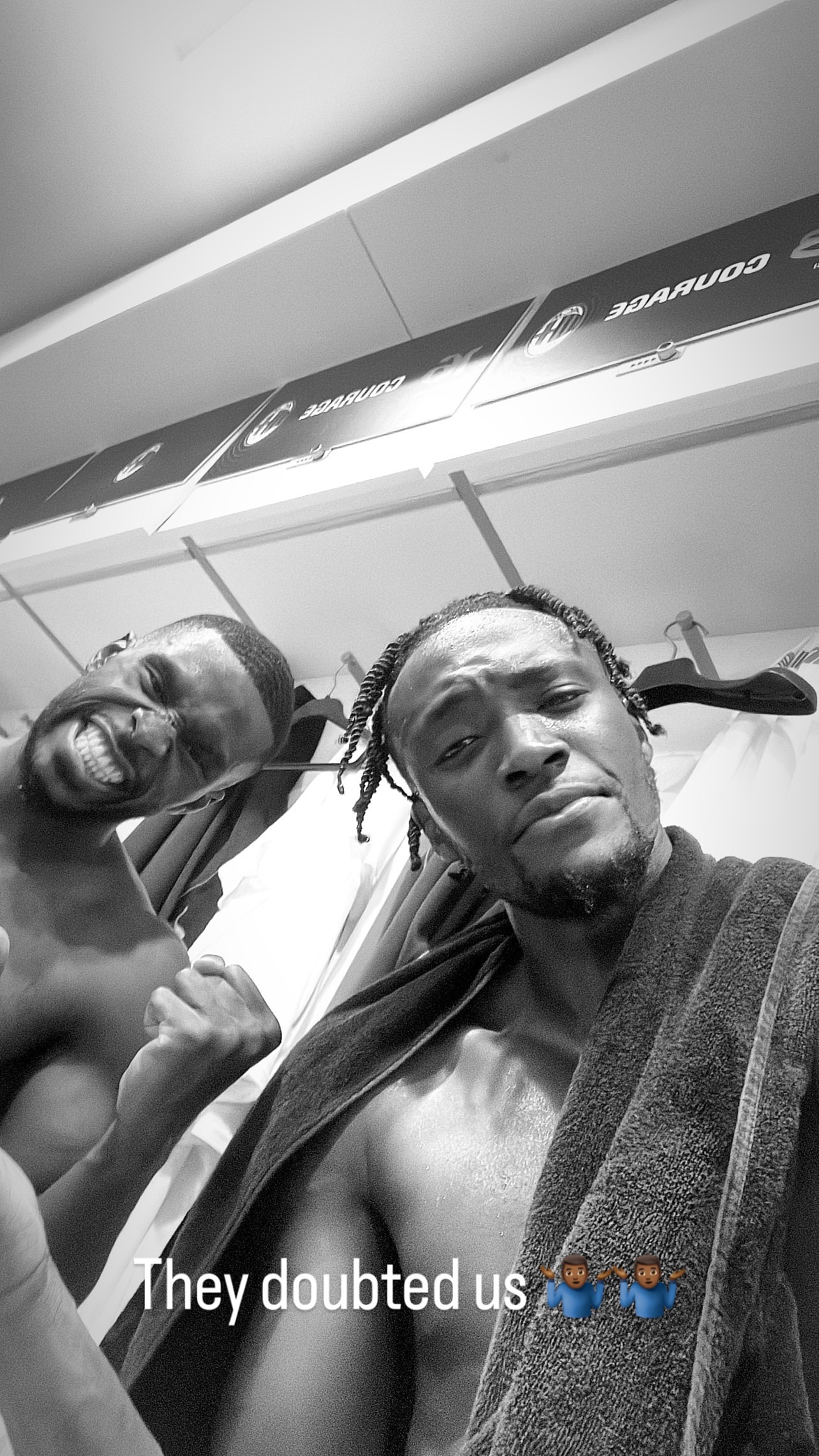AC Milan's Fikayo Tomori and Tammy Abraham
