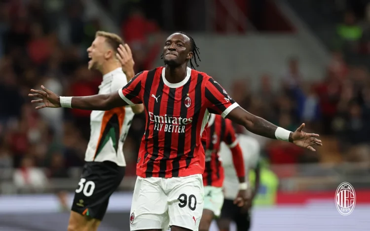 Tammy Abraham (photo credit: AC Milan) تامي أبراهام ميلان