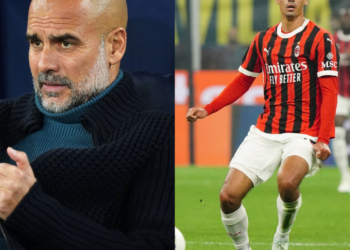 Tijjani Reijnders (Getty Images) and Pep Guardiola (Getty Images)