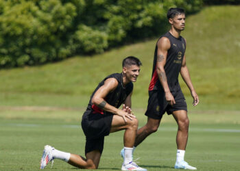 Alvaro Morata Tijjani Reijnders AC Milan