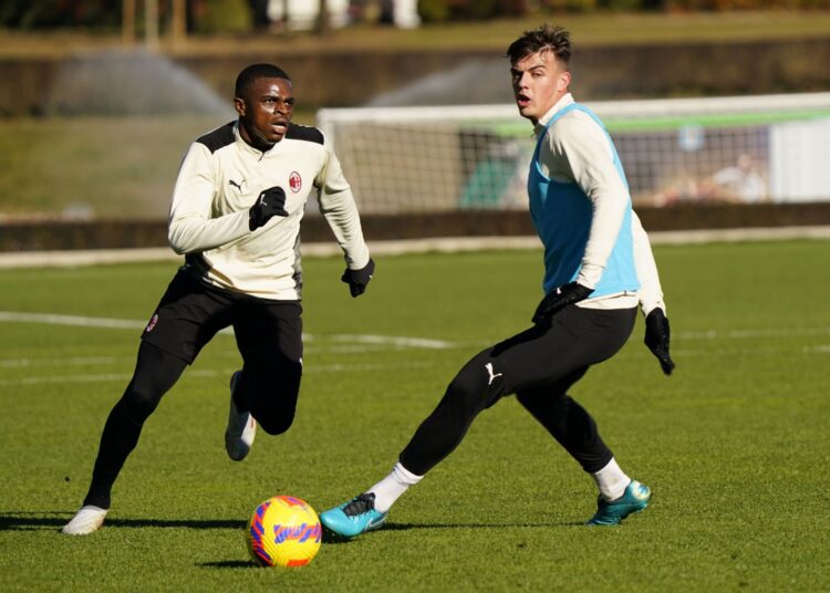 Pierre Kalulu and Daniel Maldini (AC Milan via Getty Images)