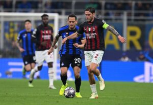 Davide Calabria Hakan Calhanoglu AC Milan Inter