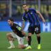 Inter's Hakan Calhanoglu and AC Milan's Davide Calabria