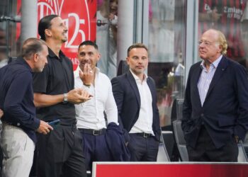 Gerry Cardinale Zlatan Ibrahimovic Geoffrey Moncada Giorgio Furlani Paolo Scaroni AC Milan ميلان