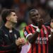 Yunus Musah and Christian Pulisic of AC Milan