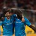 Khvicha Kvaratskhelia and Romelu Lukaku Napoli