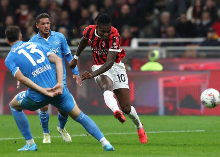 Rafael Leao AC Milan vs Napoli لياو ضد نابولي