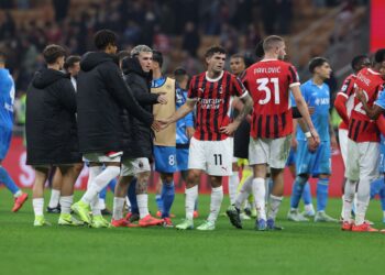 AC Milan players dejected ميلان
