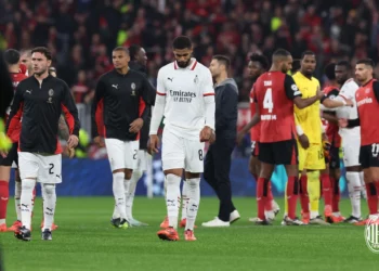 AC Milan players dejected
