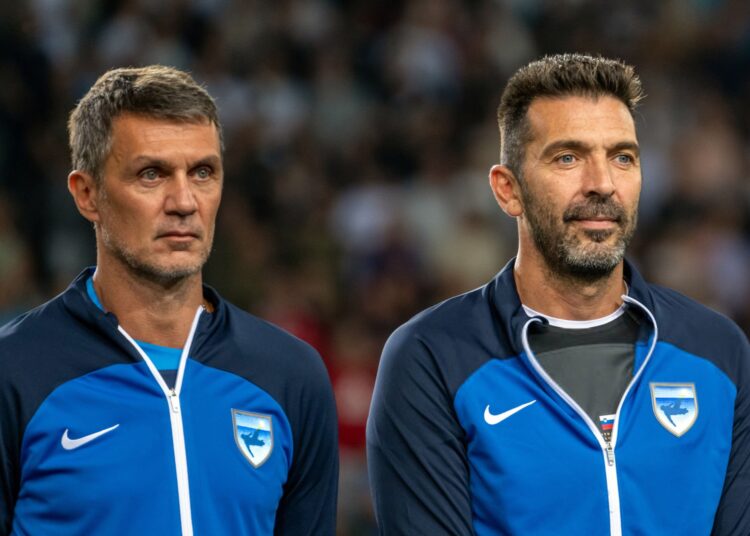 Paolo Maldini and Gianluigi Buffon