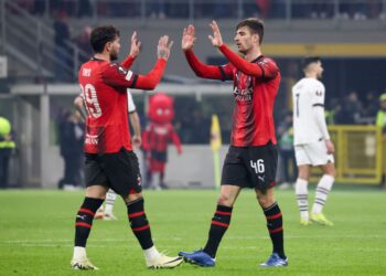 Matteo Gabbia Theo Hernandez AC Milan ميلان ثيو غابيا