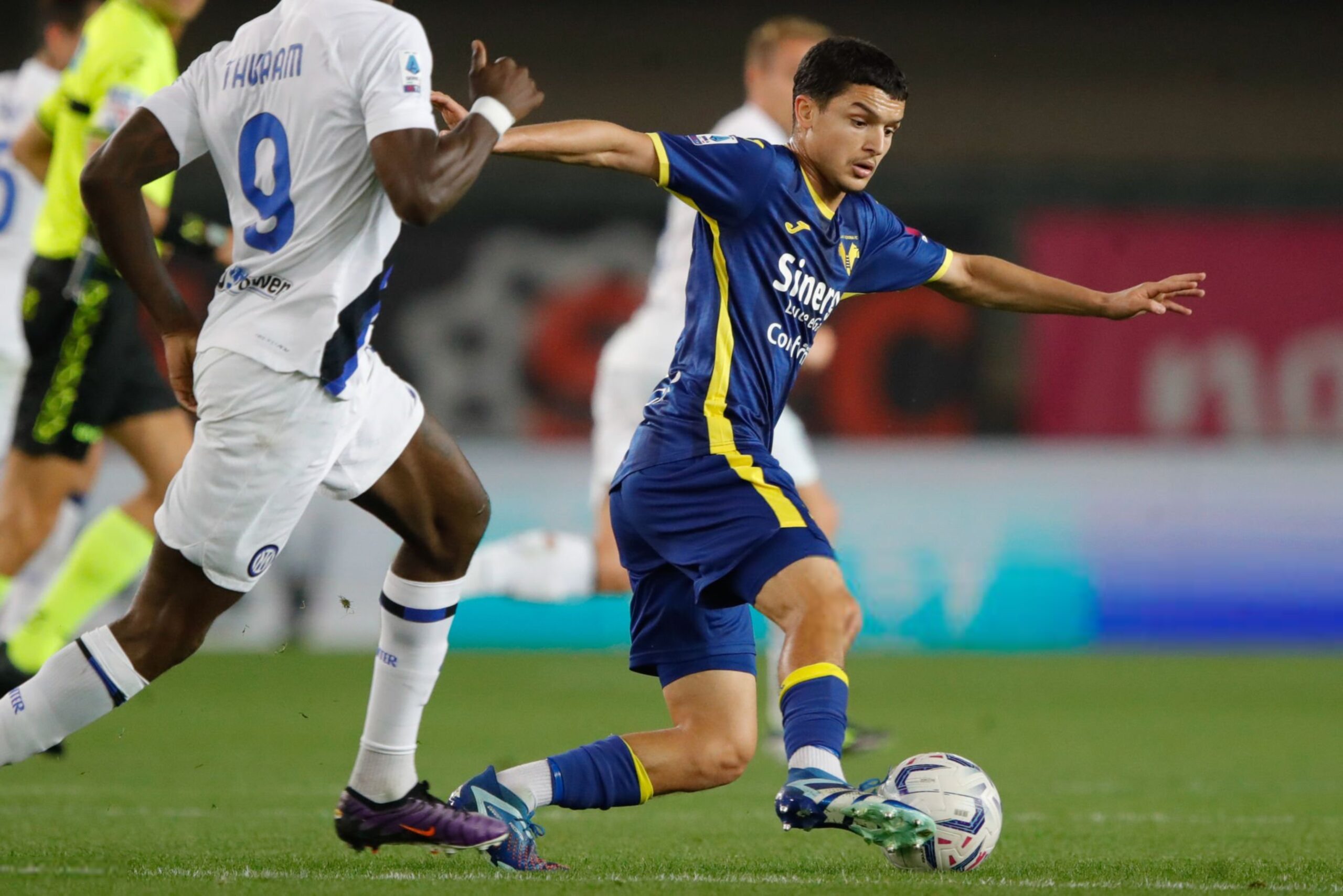 Reda Belahyane against Inter Milan