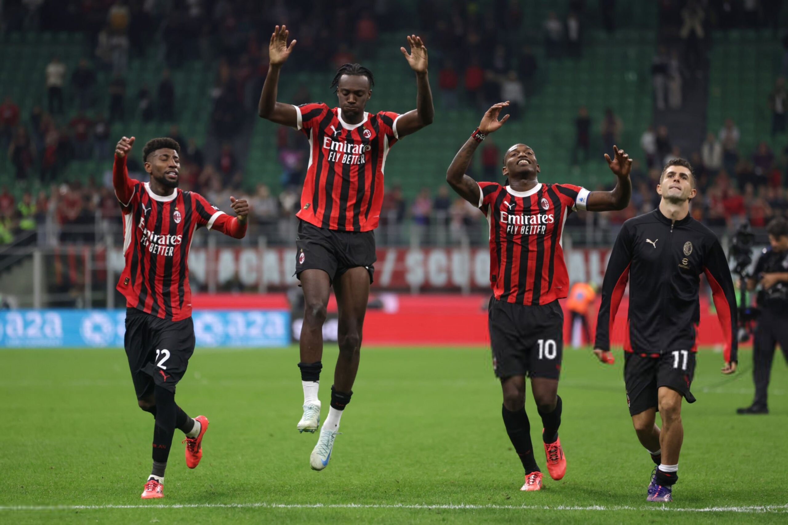 Emerson Royal Christian Pulisic Rafael Leao Tammy Abraham AC Milan ميلان إيمرسون رويال بوليسيك لياو أبراهام