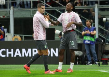 Alvaro Morata Rafael Leao AC Milan موراتا لياو ميلان