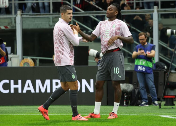 Alvaro Morata Rafael Leao AC Milan موراتا لياو ميلان
