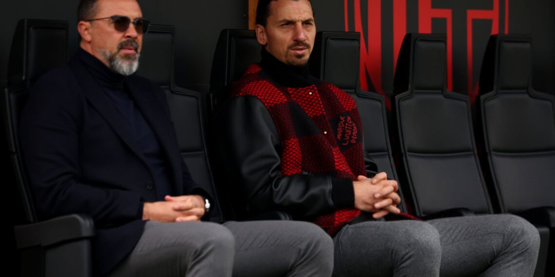 Zlatan Ibrahimovic and Jovan Kirovski إبراهيموفيتش كيروفسكي ميلان