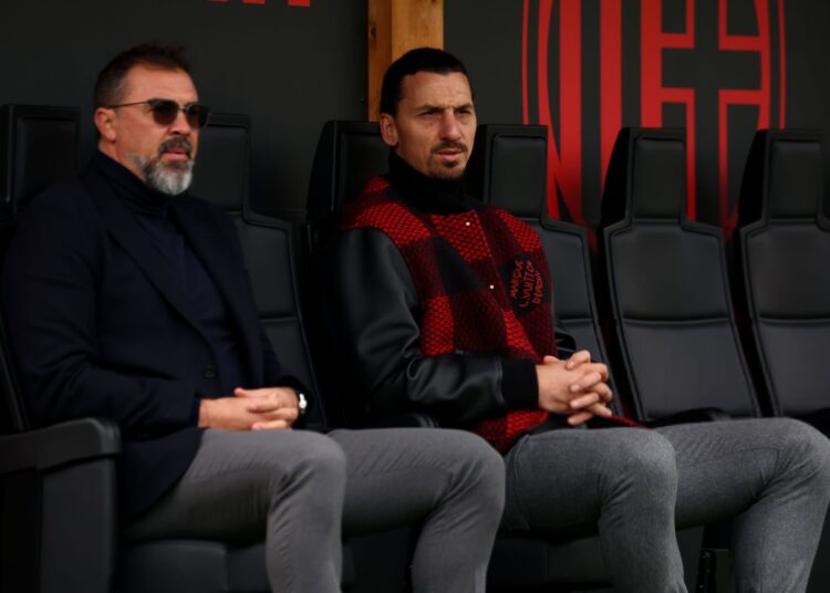 Zlatan Ibrahimovic and Jovan Kirovski إبراهيموفيتش كيروفسكي ميلان