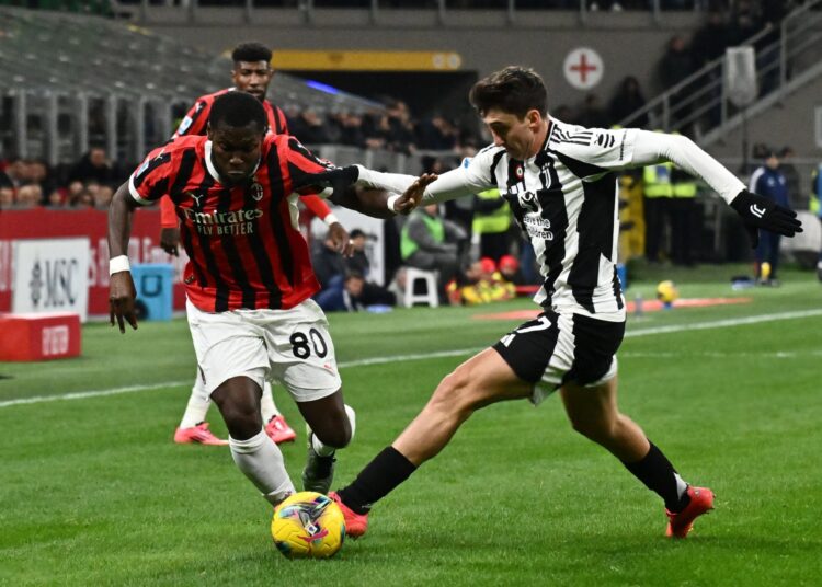 Yunus Musah AC Milan Andrea Cambiaso Juventus ميلان يونس موسى أندريا كامبياسو يوفنتوس
