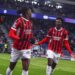 Rafael Leao and Tammy Abraham of AC Milan ميلان أبراهام لياو