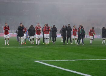 AC Milan players celebrate ميلان