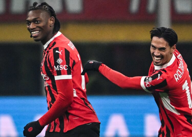 Rafael Leao Tijjani Reijnders AC Milan ميلان رايندرز